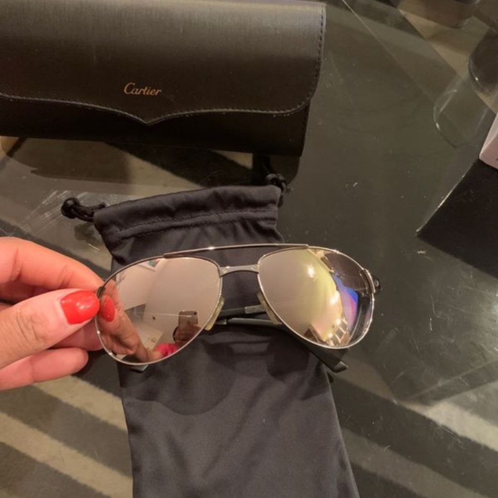 Cartier men’s “ santos dumont” edition sunglasses